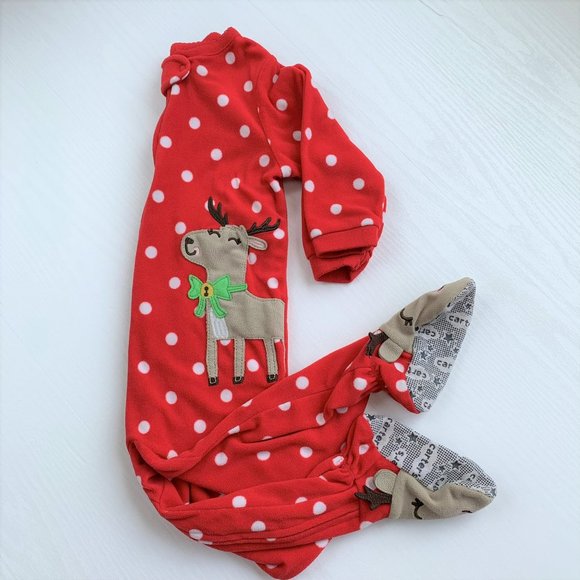 Carters Reindeer Sleeper Size 18 Months - Picture 1 of 4